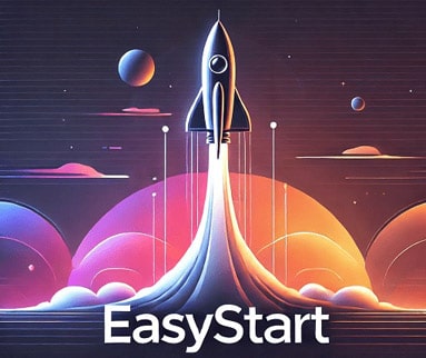 EasyStart Plan - Quick and Affordable Hosting for Beginners Illustration of a modern rocket ready for launch, symbolizing the quick and affordable setup of your first website with the EasyStart Plan. This plan is ideal for small businesses and personal projects looking for simple and efficient hosting.