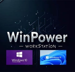 image representing the Winpower Workstation plan with a Windows 10 and 11 logo and the plan name